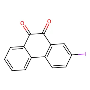 2-Iodophenanthrene-9,10-dione structure
