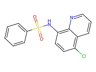 N-(5-chloroquinolin-8-yl)benzenesulfonamide structure