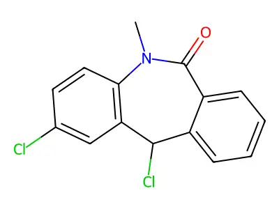 2,11-Dichloro-5,11-dihydro-5-methyl-6H-dibenz[b,e]azepin-6-one structure