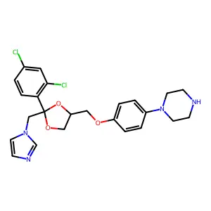 Deacylketoconazole structure