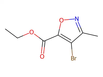 Ethyl 4-bromo-3-methyl-5-isoxazolecarboxylate structure