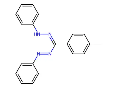 1,5-Diphenyl-3-(p-tolyl)formazan structure