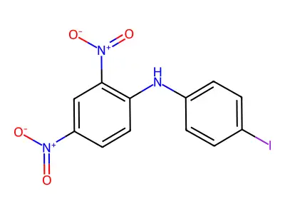 4'-Iodo-2,4-dinitrodiphenylamine structure