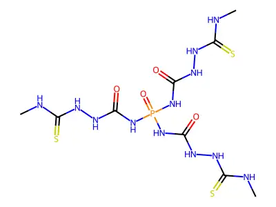 1-bis[(methylcarbamothioylamino)carbamoylamino]phosphoryl-3-(methylcarbamothioylamino)urea structure