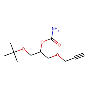 2-Propanol, 1-tert-butoxy-3-(2-propynyloxy)-, carbamate structure