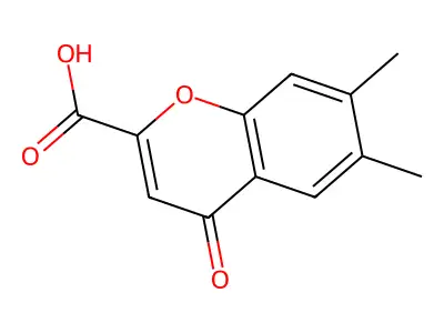 6,8-Dimethylchromone-2-carboxylic acid structure