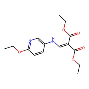 Diethyl 6-ethoxy-3-pyridylaminomethylenemalonate structure