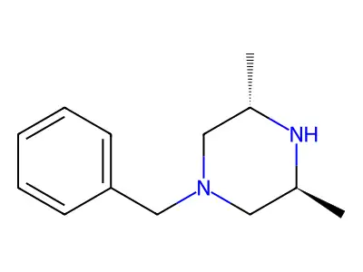 1-Benzyl-3,5-dimethylpiperazine structure