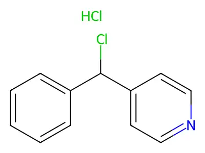 4-[Chloro(phenyl)methyl]pyridine hydrochloride structure