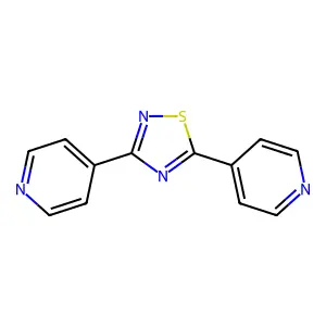 3,5-dipyridin-4-yl-1,2,4-thiadiazole structure