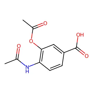 4-(Acetylamino)-3-acetoxybenzoic acid structure