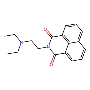 2-(2-Diethylaminoethyl)benzo[de]isoquinoline-1,3-dione structure