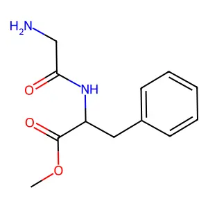 Methyl 2-(2-aminoacetamido)-3-phenylpropanoate structure