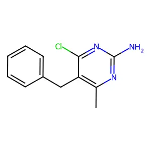 5-Benzyl-4-chloro-6-methylpyrimidin-2-amine structure