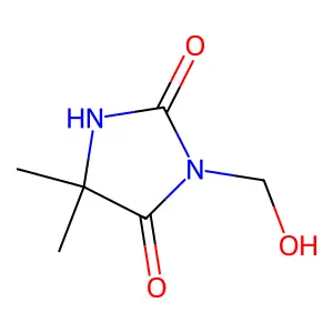 3-(羟甲基)-5,5-二甲基-2,4-咪唑烷二酮 structure