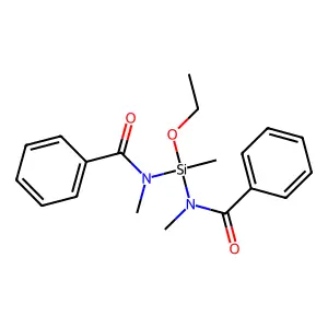 N,N'-(乙氧甲基硅亚基)双[N-甲基苯甲酰胺] structure