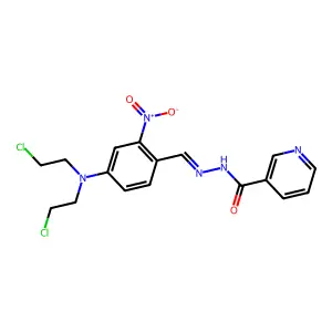 1-[(1R,2S)-2-chlorocyclohexyl]-3-(2-chloroethyl)urea structure