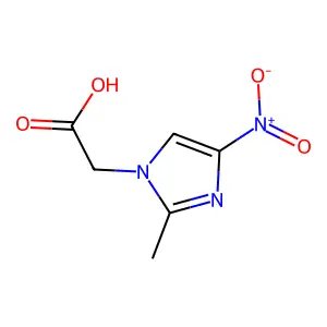 (2-methyl-4-nitro-1H-imidazol-1-yl)acetic acid structure
