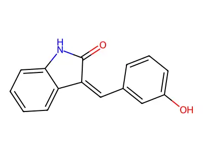(Z)-3-(3-hydroxybenzylidene)indolin-2-one structure