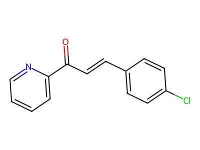 2-Propen-1-one, 3-(4-chlorophenyl)-1-(2-pyridinyl)- structure