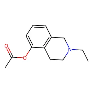 2-Ethyl-1,2,3,4-tetrahydroisoquinolin-5-yl acetate structure