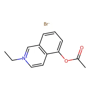 5-(Acetyloxy)-2-ethylisoquinolin-2-ium bromide structure