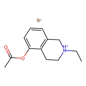 5-Isoquinolinol, 1,2,3,4-tetrahydro-2-ethyl-, acetate, hydrobromide structure