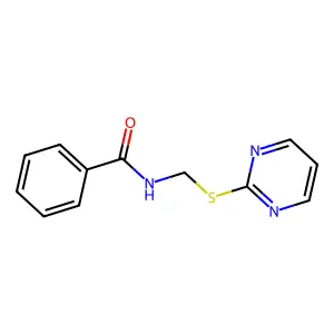 N-(嘧啶-2-基硫甲基)苯甲酰胺 structure