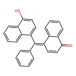 1(4H)-Naphthalenone, 4-[(4-hydroxy-1-naphthalenyl)phenylmethylene]- structure