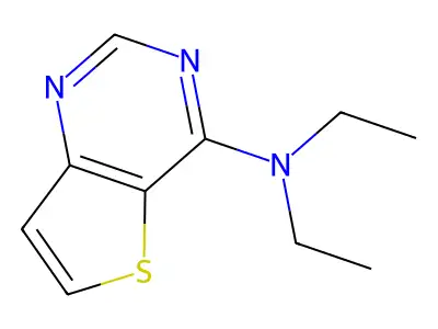 N,N-diethylthieno[3,2-d]pyrimidin-4-amine structure