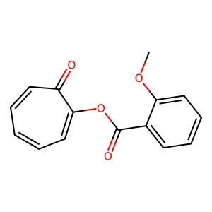 7-Oxo-1,3,5-cycloheptatrien-1-yl 2-methoxybenzoate structure