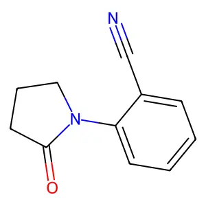 2-(2-氧代吡咯烷-1-基)苯甲腈 structure