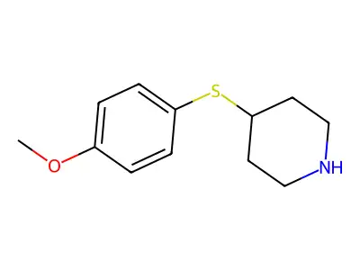 4-[(4-Methoxyphenyl)sulfanyl]piperidine structure