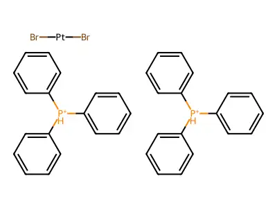 Dibromoplatinum;bis(triphenylphosphanium) structure