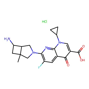 Ecenofloxacin hydrochloride structure