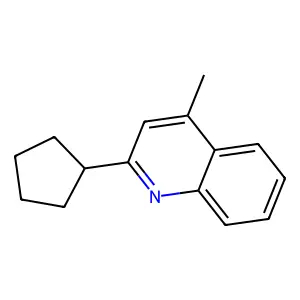 2-Cyclopentyl-4-methylquinoline structure