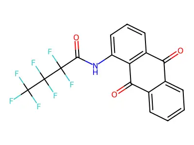 N-(9,10-Dioxo-9,10-dihydroanthracen-1-yl)-2,2,3,3,4,4,4-heptafluorobutanamide structure