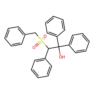 2-Benzylsulfonyl-1,1,2-triphenylethanol structure