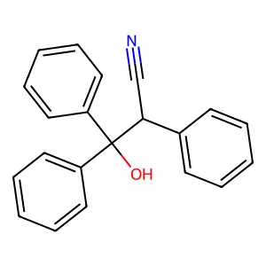 3-Hydroxy-2,3,3-triphenylpropanenitrile structure