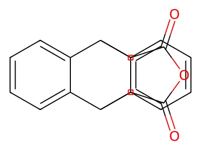 9,10-Dihydro-9,10(3',4')-furanoanthracene-12,14-dione structure