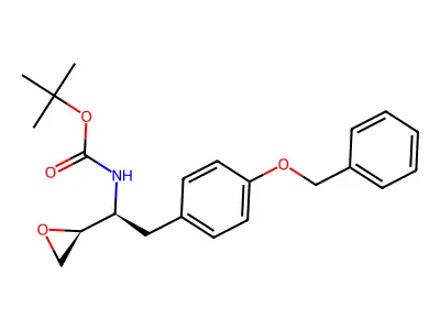erythro-N-Boc-O-benzyl-L-tyrosine epoxide structure