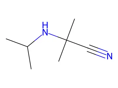 2-Methyl-2-[(propan-2-yl)amino]propanenitrile structure