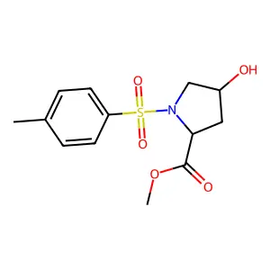Methyl 4-hydroxy-1-tosylpyrrolidine-2-carboxylate structure