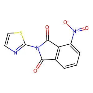 4-Nitro-2-thiazol-2-yl-isoindole-1,3-dione structure