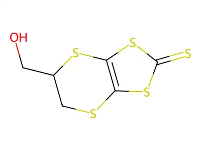 5-(Hydroxymethyl)-5,6-dihydro[1,3]dithiolo[4,5-b][1,4]dithiine-2-thione structure