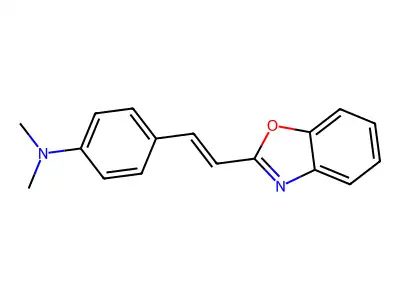 4-(2-Benzooxazol-2-ylethenyl)-N,N-dimethylaniline structure
