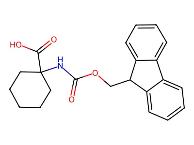 1-((Fmoc)amino)cyclohexanecarboxylic acid structure
