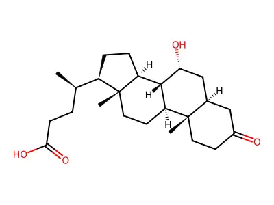 7alpha-Hydroxy-3-oxo-5alpha-cholan-24-oic Acid structure