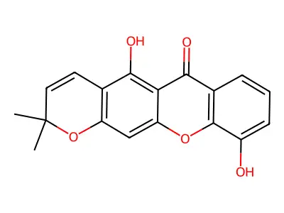 6-脱氧巴西红厚壳素 structure