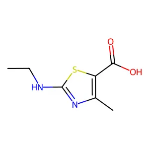 2-(Ethylamino)-4-methyl-1,3-thiazole-5-carboxylic acid structure